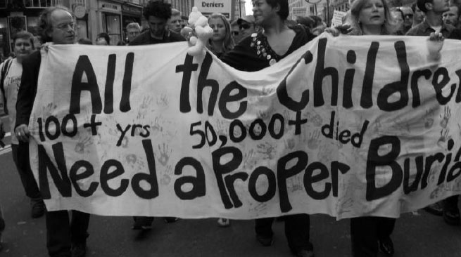 80s Residential school protest