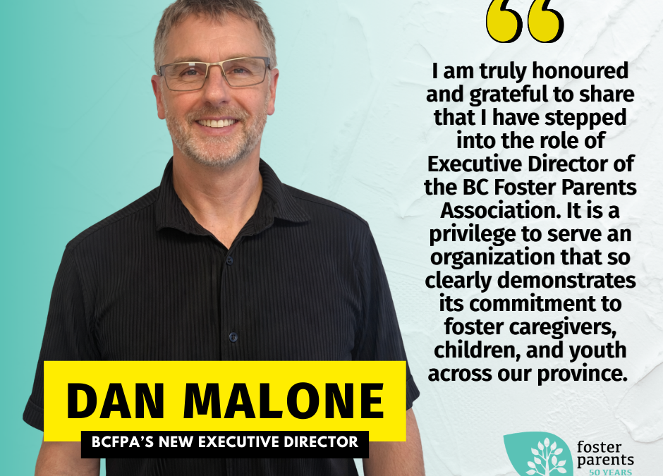 Message to the Community from BCFPA’s New Executive Director, Dan Malone