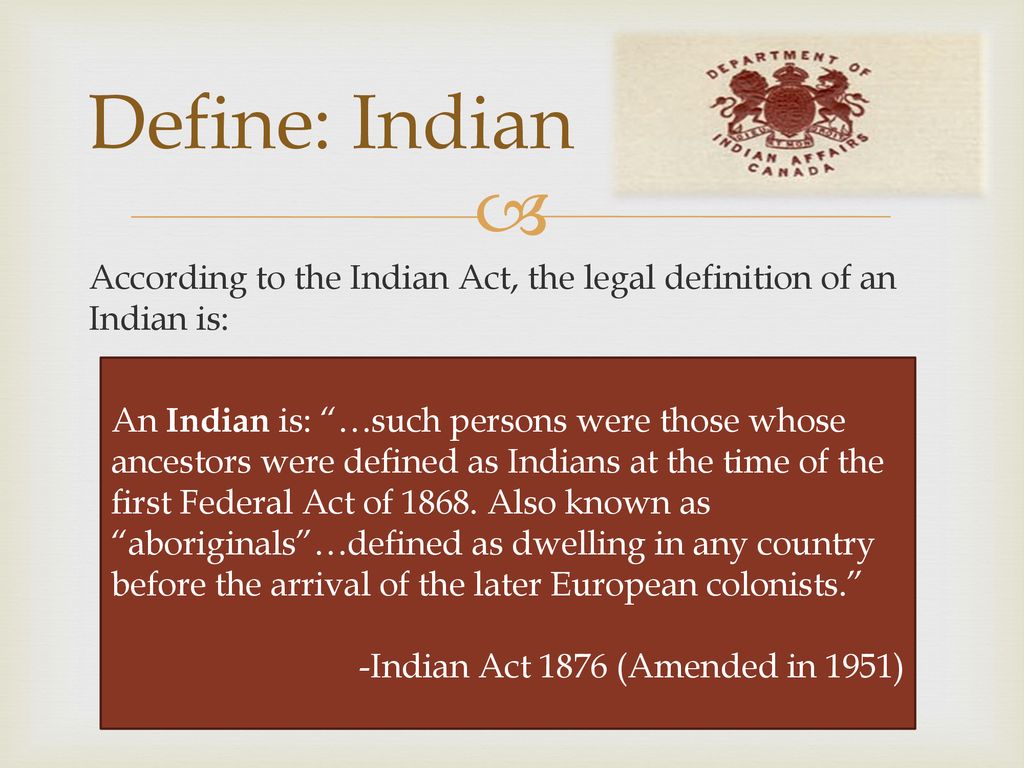 Define: Indian