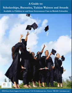 bc-foster-parents-bursary-catalogue Cover of a guide to scholarships, bursaries, tuition waivers, and awards for children and youth in government care in British Columbia.